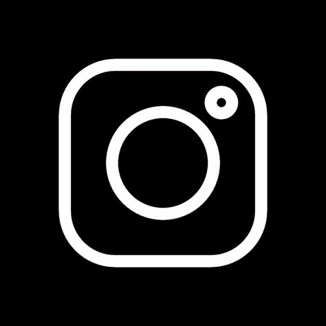 Shortcut App Covers Aesthetic Black, Instagram Black Icon, Instagram Dark Icon, Black Camera Icon, Instagram Icon Black, Cool App Icons, Icon App Design, Homescreen App Icons, Black Homescreen