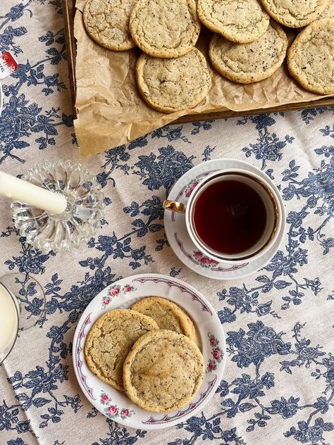 Earl Grey Sugar Cookies - Cuite Goods Early Grey Cookies, Earl Grey Sugar Cookies, Earl Gray Cookies, Bored Baking, Earl Grey Cookies, One Bowl Banana Bread, Cookie Boxes, Baked Treats, Overripe Bananas