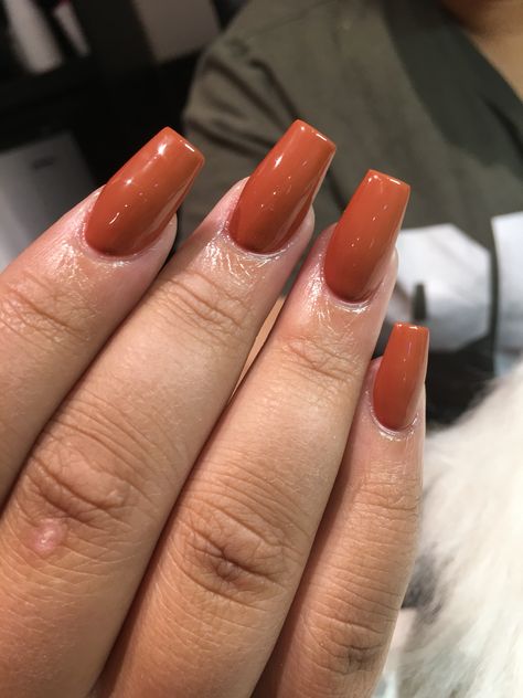 Orange Nail Color, Orange Nails Fall, Fall Pedicures, Nail Art Orange, Orange Ombre Nails, Orange Nail Art, Orange Acrylic Nails, Brown French, Orange Nail Designs