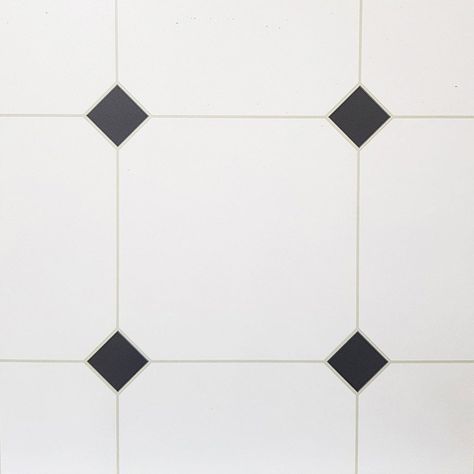 YöL Longleat Tile Effect Vinyl Tiles Black White - Flooring from wallpapershop.co.uk UK B&q Wallpaper, Vinyl Flooring Kitchen, Diamond Tile, Floor Molding, Vinyl Floor Tiles, Tile Texture, Wood Parquet, Black And White Tiles, Flooring Materials