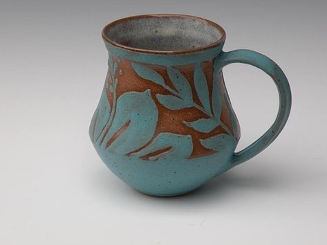 Dana Lehrer Danze Pottery Dark Pottery, Clay Pottery Ideas, Red Clay Pottery, Mugs Collection, Pottery Inspo, Ceramic Texture, Pottery Inspiration, Ceramic Tumbler, Wax Resist