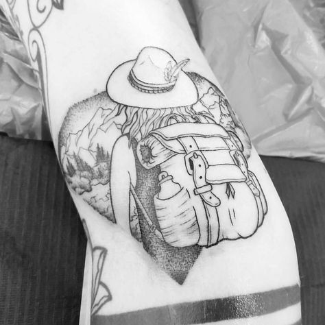 Tattoo Camping, Tattoos 2024, Travel Tattoos, Tattoo Arm, Subtle Tattoos, Tattoos Ideas, Travel Inspired, Tattoo Inspo, Travel Tattoo