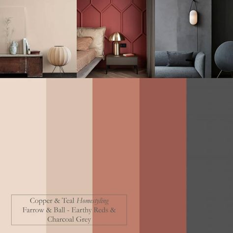 Copper Color Paint, Color Palette Living Room, Colourful Home, St Albans, Color Paint, Color Inspo, Colour Board, Copper Color, Wall Paint