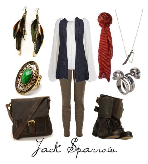 "Jack Sparrow" by character-inspired-style ❤ liked on Polyvore featuring J Brand, Miss Selfridge, Daytrip, AllSaints, Etro, Amrita Singh, Gilded Lily Goods, women's clothing, women's fashion and women Boat Outfits, Dnd Pins, Modern Pirate, Outfit Themes, Disney Character Outfits, Caribbean Outfits, Caribbean Fashion, Movie Outfits, Disney Dress Up