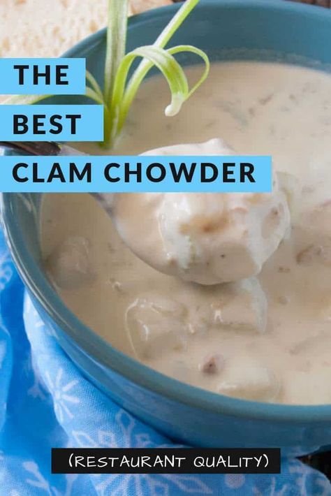 This creamy clam chowder recipe is different others I have found. This one difference is what makes this soup have a classic clam chowder flavor. Best Clam Chowder Recipe, Creamy Clam Chowder, Best Clam Chowder, Clam Chowder Soup, Green Pepper Recipes, Clam Chowder Recipe, Devilled Eggs, Yummy Fall Recipes, Chowder Soup