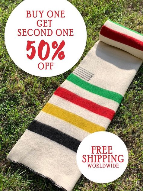 "Buy One, get THE second One at 50% off Two Organic Wool Blankets / Soft Natural Throw Blankets / 100% Organic Wool Blankets /Two Christmas Gift Blankets Two new favorite fireside companions - two blankets made from hand-spun and hand-woven fine pure organic sheep wool. These warm thick and soft colorful blankets are artistically woven with great passion and love in our beautiful mountain textile mill. We created them with the hope that they would become NO ORDINARY MEANINGFUL POSESSIONS which a Hudson Bay Decor, Colorful Blankets, Crochet Quilt Pattern, Textile Mill, Hudson Bay Blanket, Wool Bed, Pendleton Blanket, Colorful Blanket, Emergency Evacuation