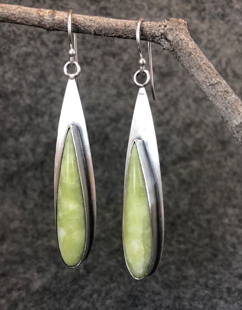 Silver Earrings Aesthetic Simple, Metal Drop Earrings With Natural Stones, Sterling Silver Drop Earrings With Stones, Bohemian Silver Earrings With Natural Stones, Artisan Silver Earrings With Natural Stones, Sterling Silver Natural Stones Drop Earrings, Silver Earrings Aesthetic, Simple Silver Earrings, Eco Jewelry