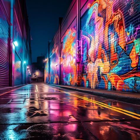 Hip Hop Background Wallpapers, Hiphop Background, Animated City, Light Cyberpunk, Hip Hop Background, Tempat Aesthetic, Music Video Aesthetic, Pandora World, Graffiti Party