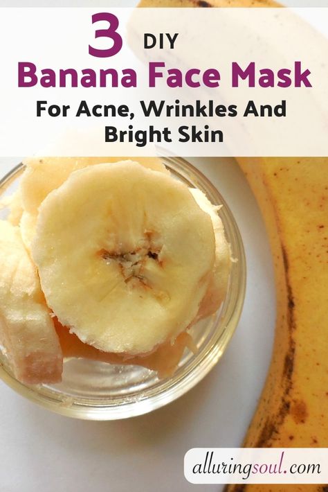 Frankincense Anti Aging, Banana Peel Uses, Banana Facial, Face Mask For Acne, Banana Mask, Mask For Acne, Banana Face Mask, Eating Bananas, Natural Beauty Recipes