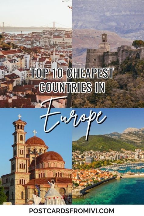 Cheapest european countries to visit this year #Europe #Travel Cheapest Countries To Visit, Countries In Europe, European Travel Tips, Europe On A Budget, Budget Friendly Travel, See World, Europe Itineraries, Travel Budget, Countries To Visit