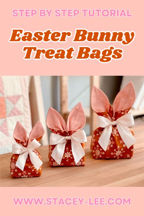 Looking for a delightful sewing project this Easter? These Bunny Ear Treat Bags are adorable and versatile, as you can fill them with anything you like, such as chocolate, candy, plush toys, and more. Whether you want to make treat bags for your kids, grandkids, friends, or teachers, these bunny ear bags are sure to bring a smile to everyone’s face. Bunny Ear Treat Bags, Bunny Treat Bags Diy, Easter Bunny Treat Bags Diy, Bunny Treat Bags, Candy Plush, Diy Treat Bag, Diy Easter Bunny, Easy Easter Treats, Easter Bunny Treats