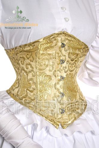 they r back.....suck it in ladies Golden Corset, Vintage Corsets, Modern Corset, Gold Corset, Steampunk Corset, Steel Boned Corsets, By Any Means Necessary, Corset Fashion, Silk Stockings