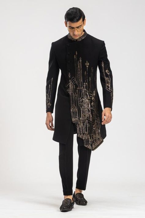 Servani For Men, Sangeet Outfit For Men, Western Outfits Mens, Engagement Outfit For Man, Indowestern Outfits For Men, Indo Western Outfits For Men, Cup Inspiration, Indo Western For Men, Suit For Men Wedding