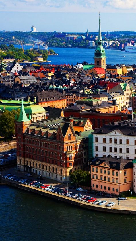 Stockholm Sweden iPhone se wallpaper Sweden Travel, Voyage Europe, Gdansk, Tallinn, Stockholm Sweden, Reykjavik, Places Around The World, Helsinki, Aerial View