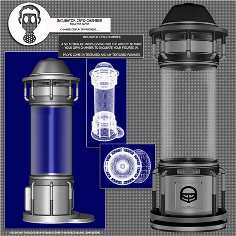 Another cryo-chamber design influence Cryogenic Capsule, Cryogenic Chamber, Sci Fi Laboratory, Japanese School Bag, Future Technology Concept, Timeline Project, Sci Fi Props, Colour Architecture, Apocalypse Art