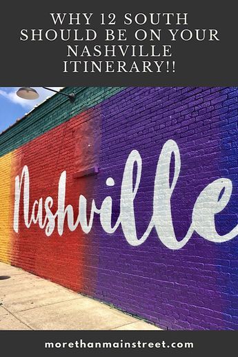 Why you should include 12 South on you Nashville itinerary! Where you can grab a coffee, have lunch, or dessert...or what to do on vacation! Nashville Itinerary, I Believe In Nashville, Sisters Trip, Nashville Murals, Nashville Travel, Tennessee Nashville, Vacay Ideas, Nashville Vacation, Visit Nashville