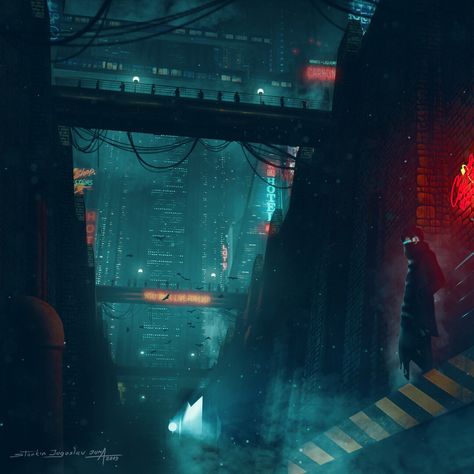 Sci Fi Aesthetic, Neon Noir, Sci Fi City, Cyberpunk Aesthetic, Cyberpunk City, Dark City, Arte Cyberpunk, Cyberpunk Character, Neo Noir