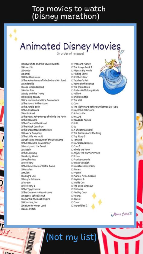 Disney Movies List, Movies List, Movie Marathon, Movie List, Disney Movies, Movies Showing, Pixar, Tv, Disney