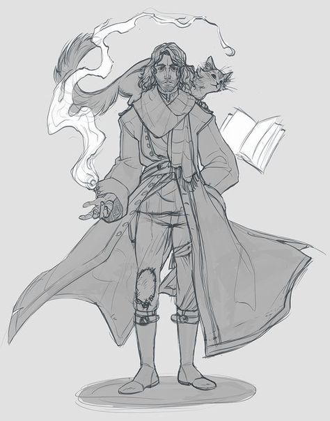 Wizard Familiar Art, Cute Wizard Drawing, Wizard Familiar, Character Poses Male, Wizard Character Art, Wizard Sketch, Wizard Character Design, Wizard Drawing, Wizard Oc