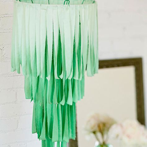 Go with the Flow Dip Dye Fabric, Fabric Chandelier, Diy Wedding Planning, Ombre Fabric, Basket Uses, Diy Chandelier, Green Room, Plant Basket, Project Inspiration