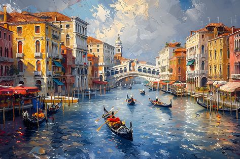 Venice Italy Painting, Venice Painting Easy, Venecia Painting, Venice Italy Painting Easy, Venice Oil Painting, Abstract Venice Painting, Venice Italy Oil Paintings, Venice City, Venice Painting