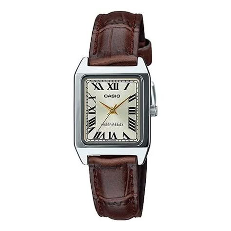 Casio Quartz Womens Brown Analog LTP-V007L-9B Casio Quartz, Stile Blair Waldorf, Casio Vintage, Fitness Armband, Tank Watch, Brown Leather Strap Watch, Brown Watches, Vintage Watches Women, Watches Women