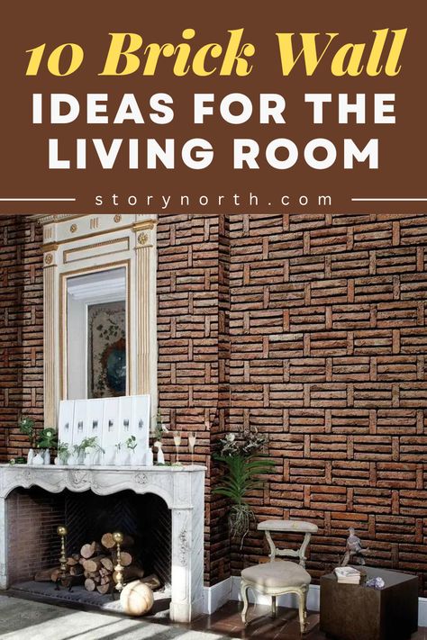 Transform your living room from ordinary to extraordinary with these 10 amazing brick wall ideas. From classic exposed brick to modern painted brick walls, add character and style to your home decor. #brickwalldecor #livingroomideas #homedecor #brickwall #livingroominterior #homeinterior Painting Brick Interior Wall, Brickwall Interiors, Brick Accent Wall Living Room, Exposed Brick Walls Living Room, Interior Brick Wall Ideas, Brick Wall Living Room Ideas, Brick Wall Decor Ideas, Accent Wall Trends, Accent Walls Ideas