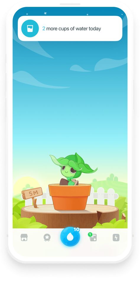 Plant Nanny - Water Tracker & Reminder | SPARKFUL Hydration Challenge, Plant Nanny, Water Per Day, Plant Icon, Daily Water Intake, Water Tracker, Water Intake, Drink More Water, Water Me