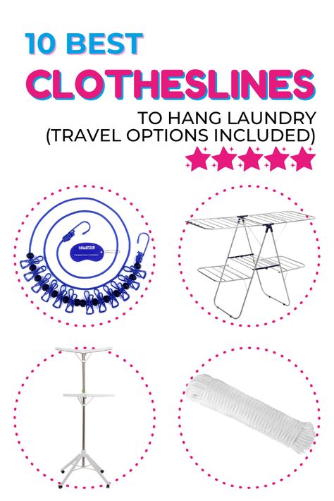 While it's not legal in all 50 U.S states to hang laundry outside, it just might be in yours! If it is, you'll enjoy these 10 best clotheslines. And if it isn't, you'll find travel, retractable, and space-saving indoor options available on our list too. Laundry Outside, Dream Laundry Room, Cleaning And Organization, Doing Laundry, Laundry Storage, Drying Clothes, Dirty Clothes, Storage Diy, Clothes Line