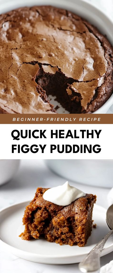 Image for Quick Healthy Figgy Pudding Gluten Free Plum Pudding, Easy Plum Pudding Recipe, Fig Pudding Recipe, Healthy Date Recipes, Easy Plum Pudding, Figgy Pudding Recipe, Desserts With Dates, Plum Pudding Recipe, Date Recipes Healthy