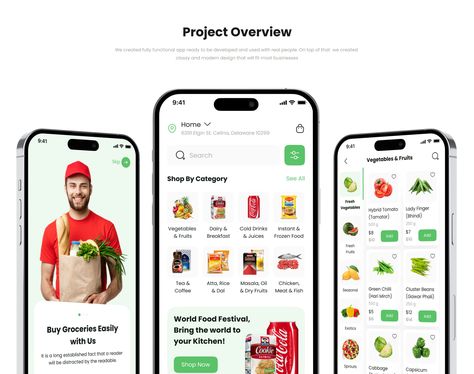 Grocery App UI Kit — Figma Resources on UI8 Grocery App Ui Design, Grocery Shopping App, Grocery Sign, Grocery Delivery App, Food Web Design, Medical App, Ecommerce App, Groceries App, Window Display Design