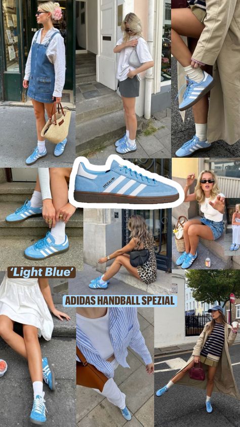 Blue Gazelle Adidas Outfit, Blue Adidas Outfit, Blue Sneakers Outfit, Blue Shoes Outfit, Adidas Sneakers Outfit, Nike Dunks Outfit, Blue Adidas Shoes, Adidas Gazelle Blue, Samba Adidas Outfit