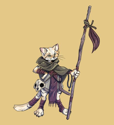 Dnd Tabaxi Druid, Tabaxi Druid, Tabaxi Dnd, Profile Reference, Dnd Druid, Fantasy Au, Sand Cat, Fantasy Ideas, Pathfinder Character