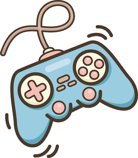 Vector a vector of a video game controll... | Premium Vector #Freepik #vector #gaming-controller #game-control #gamepad #gaming-console Video Games Illustration, Game Controller Art, Neon Png, Game Decor, Playstation Controller, Gaming Stuff, Gaming Controller, Game Illustration, Video Game Controller