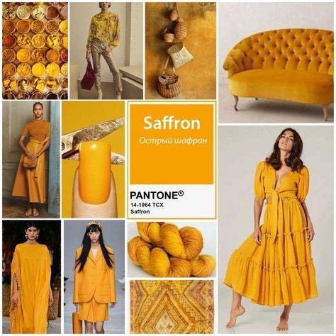 Safran Saffron Color Palette, Saffron Color, Peanut Butter And Banana, Louis Vuitton Dress, Pantone 2020, Pantone Palette, Picture Album, Color Pallete, Color Images