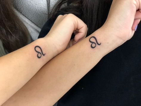 Leo Best Friend Tattoo, Leo Best Friend, Best Friend Tattoo, Leo Tattoo, Aries Tattoo, Leo Tattoos, Bff Tattoos, Friend Tattoos, Infinity Tattoo