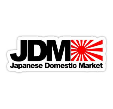 Japanese Domestic Market JDM (2) Stickers Jdm Logo, B13 Nissan, Civic Jdm, Cool Car Stickers, Jetta A4, Car Stripes, Automotive Logo Design, Hoodies Stickers, Jdm Stickers