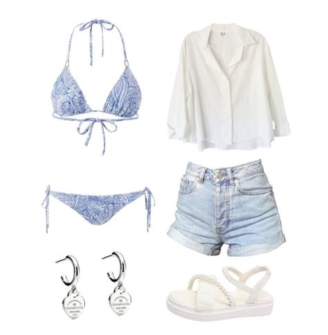 Summer Outfits Aesthetic Bikinis, Obx Dr Closet, Obx Kook Outfits, Summer Outfits Moodboard, Kook Obx Aesthetic Outfits, Obx Clothes Aesthetic, Obx Outer Banks Outfits Ideas, Looks Outer Banks, Summer Outfits Outer Banks