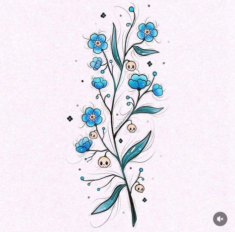 Gothic Flowers Tattoo, Fantasy Tattoo, Diy Skulls, Tattoo Outline Drawing, Create This Book, Fantasy Tattoos, Magic Tattoo, Spooky Tattoos, Gothic Tattoo