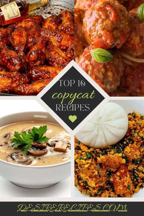 Copycat recipes are essentially culinary replicas of popular dishes from well-known restaurants, fast food chains, or packaged food products. These recipes aim to recreate the taste and presentation of these famous dishes, allowing food enthusiasts to enjoy their favorite meals at home. The term “copycat” refers to the act of imitating or replicating something, in this case, a recipe. Cinnabon Delights Recipe, Mr Food Recipes, Pressure Cooker Beef Stew, Steakhouse Recipes, Restaurant Recipes Famous, Cajun Chicken Pasta Recipes, Famous Dishes, Popular Dishes, Meals At Home