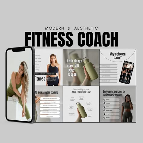 100 Instagram Black Templates to Showcase Your Product and Engage with Your Audience Sleek, Fitness Coach, Personal Trainer, templates that will help make your brand more concise and recognizable. This set is ideal for Fitness Coach, Personal Trainer, entrepreneurs and any product related business. Edit with ease using these templates!  🌟 WHAT'S INSIDE? ⋆ 50 instagram posts templates. ⋆ 50 instagram matching story templates. (You'll get a PDF file with the direct links to the templates) DISCLAI Personal Training Instagram Posts, Personal Trainer Instagram Ideas, Fitness Coach Instagram Feed, Personal Trainer Instagram Feed, Fitness Website Design Inspiration, Online Fitness Coach, Fitness Content Ideas, Personal Trainer Aesthetic, Fitness Instagram Feed