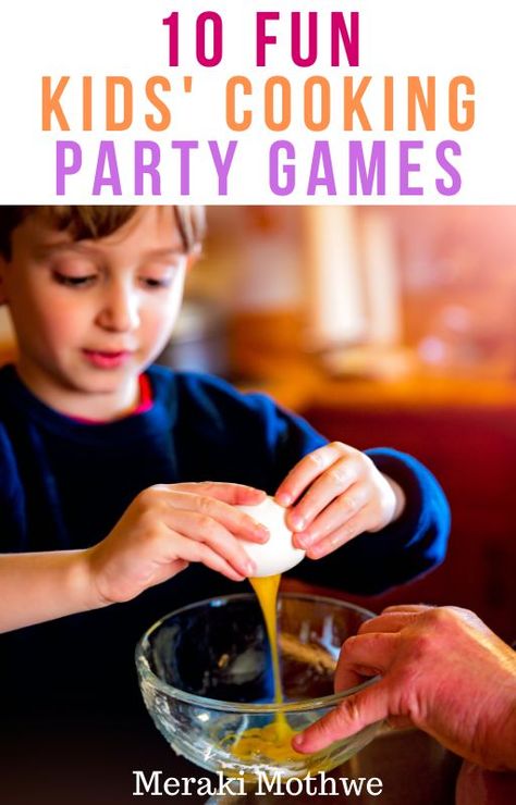 Hosting a kids master chef party? These are the best cooking themed birthday party games every kid will love! From eating contests to cupcake decorating, our list of 10 is sure to have a game for kids of all ages. #partygames #bithdaysparty #kidsparty #forkids #cookingforkids #cookinggames #cookingparty Cooking Birthday Party, Kids Cooking Party, Cooking Games For Kids, Chef Party, Kids Cookbook, Kid Cupcakes, Kids Cooking, Best Cookbooks, Baking Party