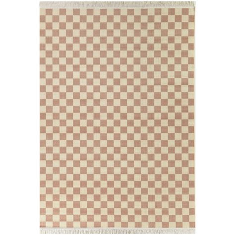 Union Rustic Kral Checkered Ivory Shag Area Rug | Wayfair Ikea House, Checkered Area Rug, Ship Decor, Flatweave Area Rug, Checkered Design, Target Rug, Checkered Rug, Fall Decorations Porch, Rug Brown