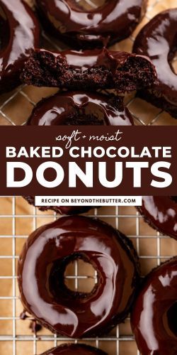 Baked Chocolate Doughnut Recipes, Chocolate Doughnuts Recipe, Cake Donuts Baked, Chocolate Donuts Baked, Doughnut Recipe Easy, Cake Donuts Recipe, Easy Donut Recipe, Homemade Donuts Recipe, Baked Donut Recipes