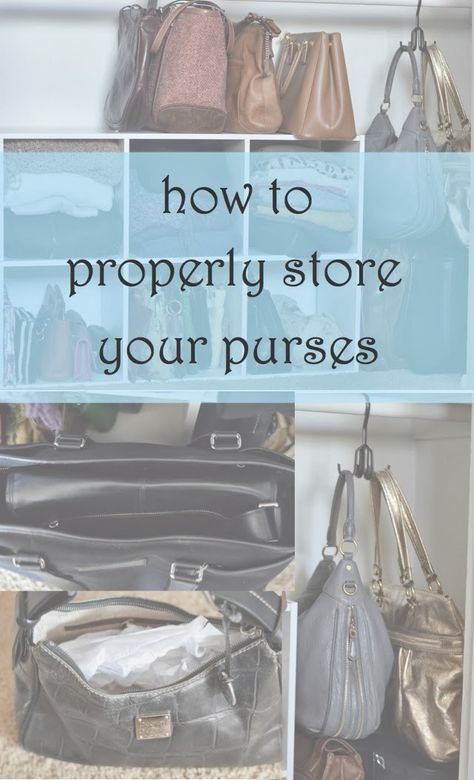 How to Store Purses | Luci's Morsels :: LA Fashion Blog How To Store Designer Handbags, How To Store Bags, How To Organize Bags, How To Organize Purses, Purses In Closet, Storing Purses, Organizing Purses In Closet, Storing Handbags, Store Purses