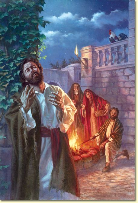 Peter Denies Jesus, Jesus Story, Psalm 133, Church Pictures, Life Of Christ, Bible Illustrations, Bible Images, Christian Artwork, Bible History