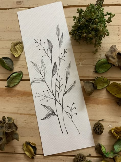 Book Mark Drawing Ideas, Sketch Bookmark, Bookmark Cards, Leaf Bookmark, Bookmarks Diy, Bookmark Ideas, Bookmark Card, Circle Drawing, Watercolor Bookmarks