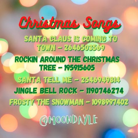 Song Decals Bloxburg, Song Codes For Bloxburg, Roblox Codes For Songs, Christmas Roblox Codes, Bloxburg Song Codes, Bloxburg Music Codes, Christmas Decal Codes, Christmas Decals Bloxburg, Bloxburg Christmas Outfit Codes