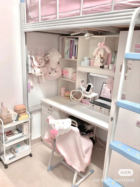 Sanrio Room, Small Room Makeover, Cute Bedroom Ideas, Room Redesign, Pinterest Room Decor, Study Room Decor, Girly Room, Cute Bedroom Decor, Cute Room Ideas