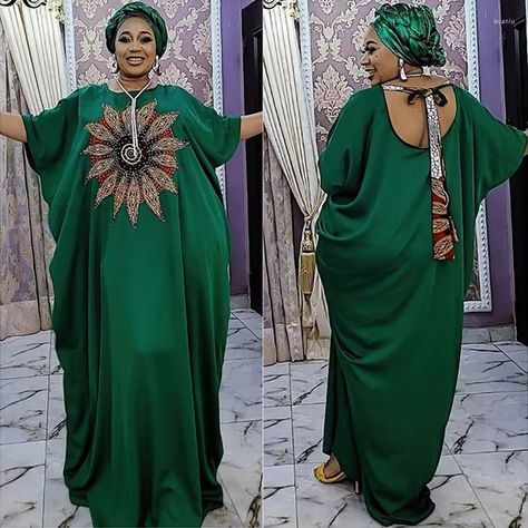 Nigerian Kaftan For Women, African Party Dresses For Women, Nigerian Clothes, Bubu Gowns, Jumpsuits Casual, Boubou Styles For Women, Kaftan Styles, Nigerian Outfits, Bubu Gown Styles